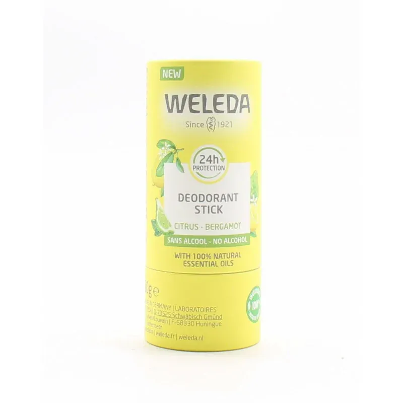 Weleda Déodorant Stick Bio Citrus Bergamote 50g - Univers Pharmacie