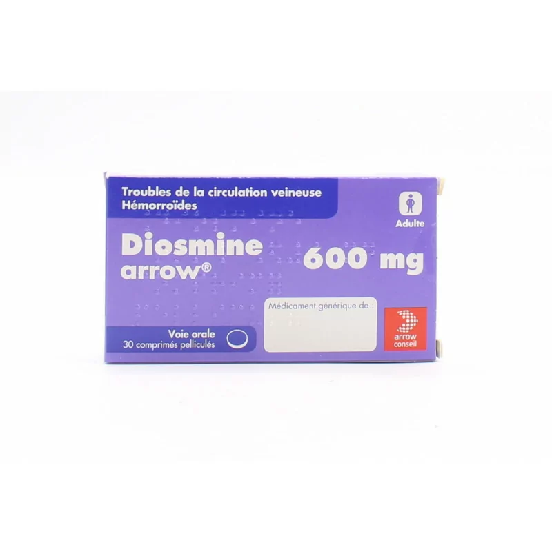 Diosmine 600 mg Arrow 30 comprimés