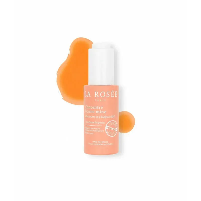 La Rosée Concentré Bonne Mine Carotte et Abricot 30ml - Univers Pharmacie