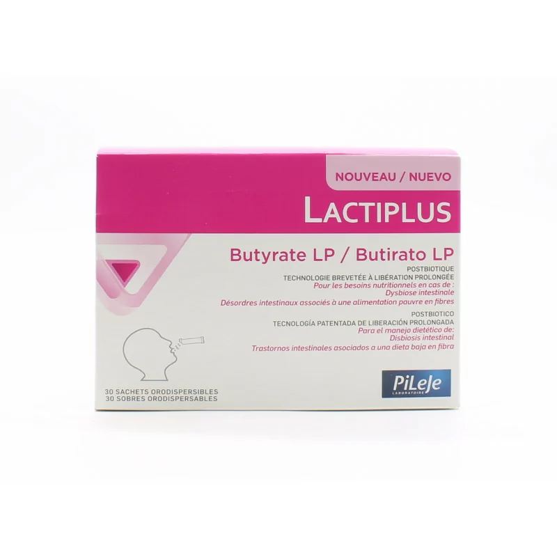PiLeJe Lactiplus Butyrate LP 30 sachets orodispersibles - Univers Pharmacie