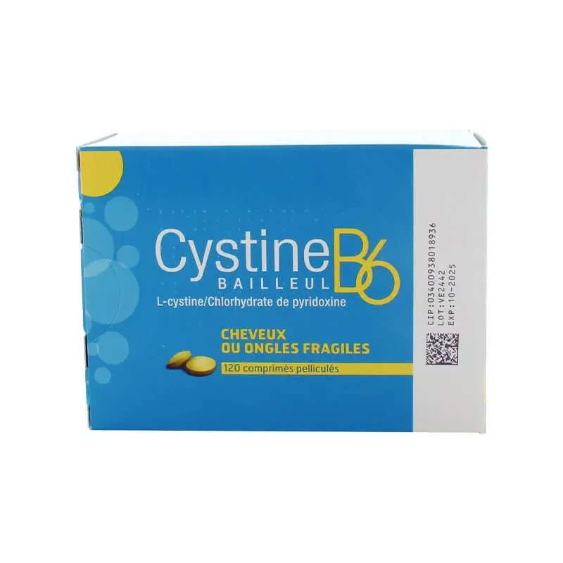 Bailleul Cystine B6 120 comprimés  - Univers Pharmacie Bailleul Cystine B6 120 comprimés  - Univers Pharmacie