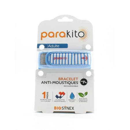 Para'Kito Bracelet Anti-moustiques Rechargeable Adulte Graphique Marin - Univers Pharmacie