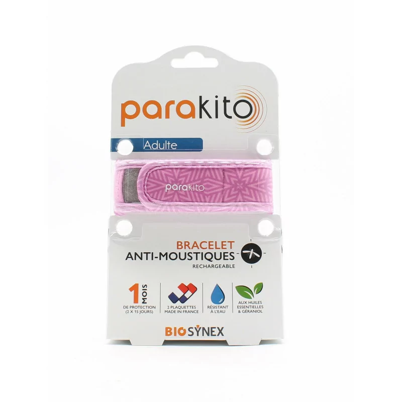 Para'Kito Bracelet Anti-moustiques Rechargeable Violet - Univers Pharmacie
