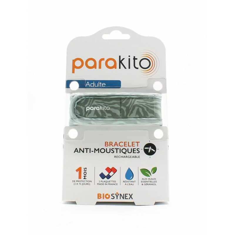 Para'Kito Bracelet Anti-moustiques Rechargeable Adulte Camouflage - Univers Pharmacie