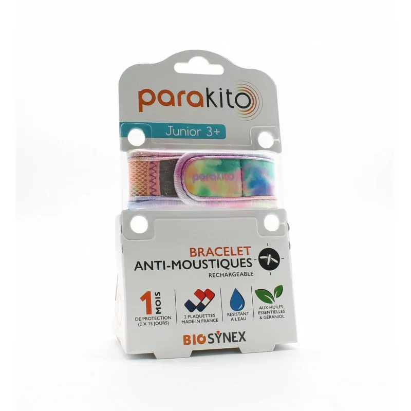 Parakito Bracelet Anti-moustiques Junior 3+ Tie & Dye Parakito Bracelet Anti-moustiques Junior 3+ Tie & Dye