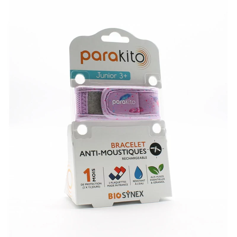 Parakito Bracelet Anti-moustiques Junior 3+ Plumes