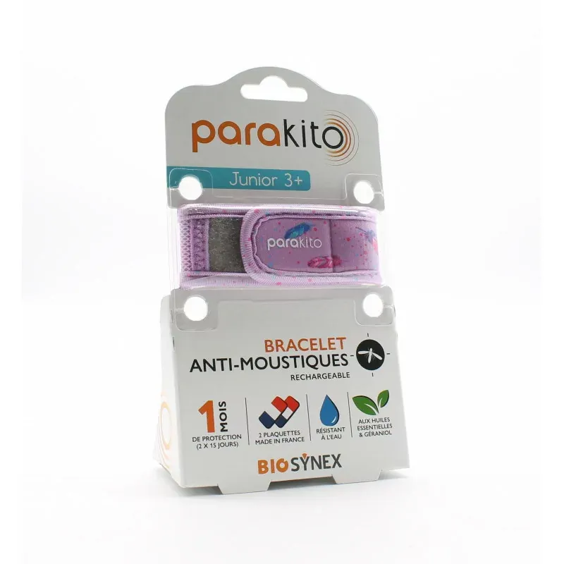 Parakito Bracelet Anti-moustiques Junior 3+ Plumes Parakito Bracelet Anti-moustiques Junior 3+ Plumes