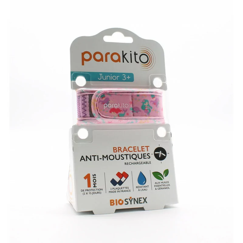 Parakito Bracelet Anti-moustiques Junior 3+ Sirènes