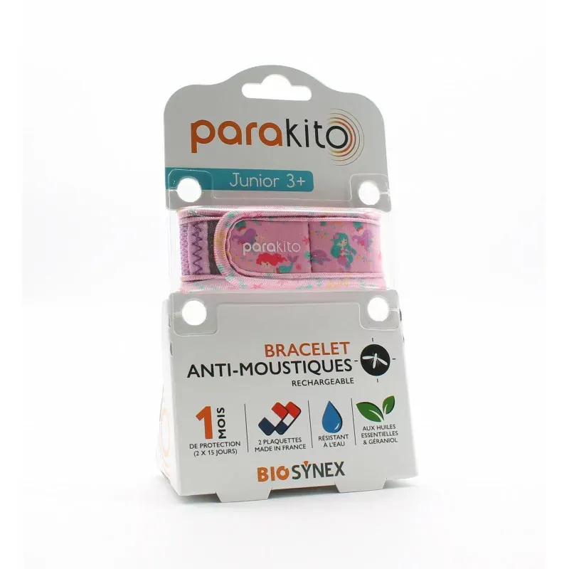 Parakito Bracelet Anti-moustiques Junior 3+ Sirènes