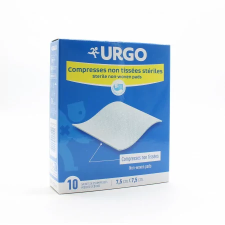 Urgo Compresses Non Tissées Stériles 7,5X7,5cm X10
