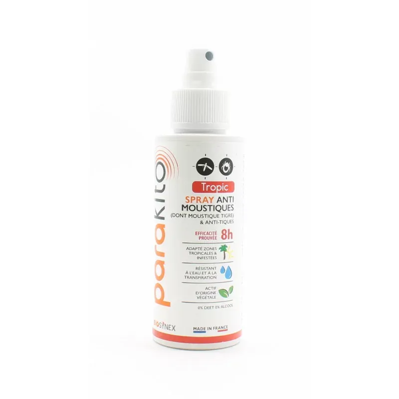 Parakito Spray Anti-moustique Tropic 8h 75ml - Univers Pharmacie
