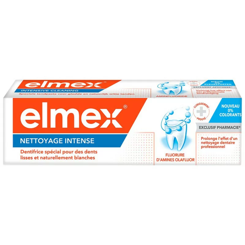 Elmex Dentifrice Nettoyage Intense 50ml - Univers Pharmacie