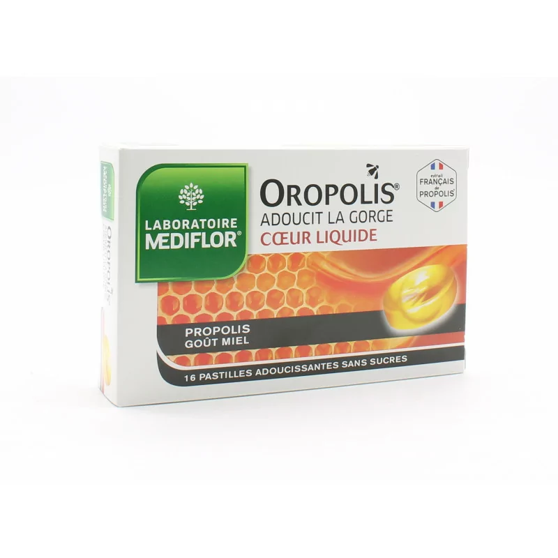 Mediflor Oropolis Cœur Liquide 16 pastilles