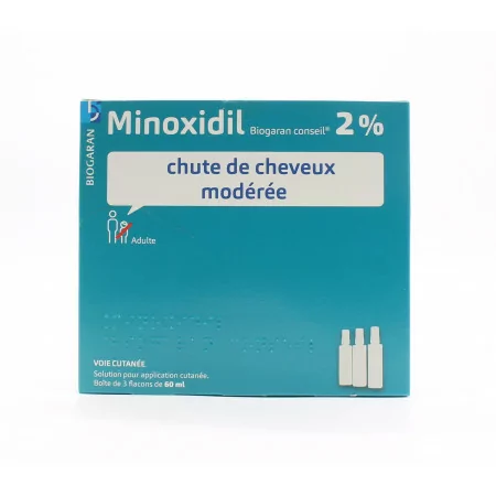 Minoxidil Biogaran Conseil 2% 3X60ml