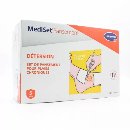 MediSet Pansement Détersion Set Plaies Chroniques X5 - Univers Pharmacie