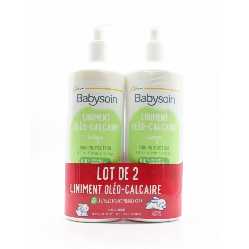 Cooper Babysoin Liniment Oléo-calcaire Siège 2X750ml