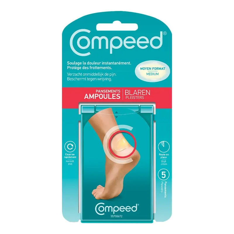 Compeed Ampoules Pansement Moyen Format X5