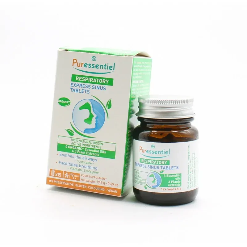 Puressentiel Respiratoire Comprimés Sinus Express X15