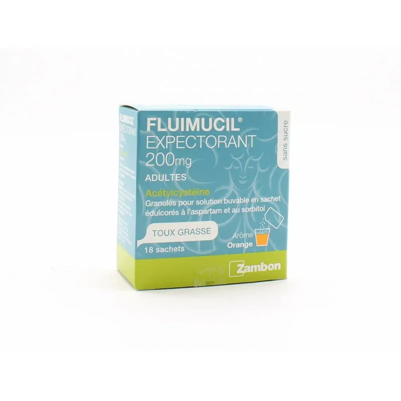 Fluimucil Expectorant 200mg 18 sachets