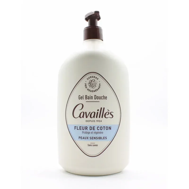 Cavaillès Gel Bain Douche Fleur de Coton 1L