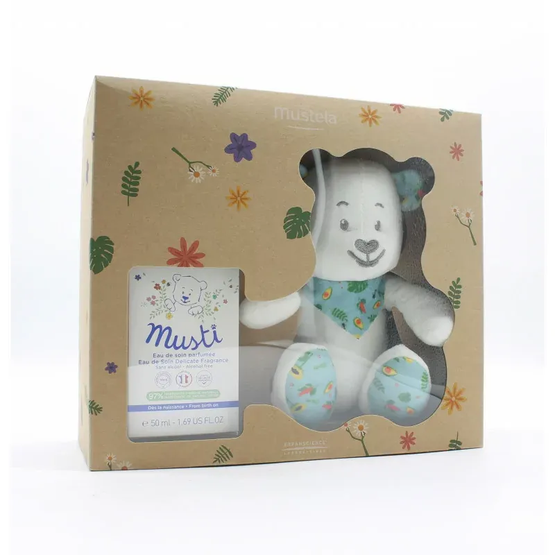 Mustela Coffret Musti Eau de soin 50ml + Doudou