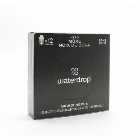 Waterdrop Microenergy Nero Mûre Noix de Cola 12 portions