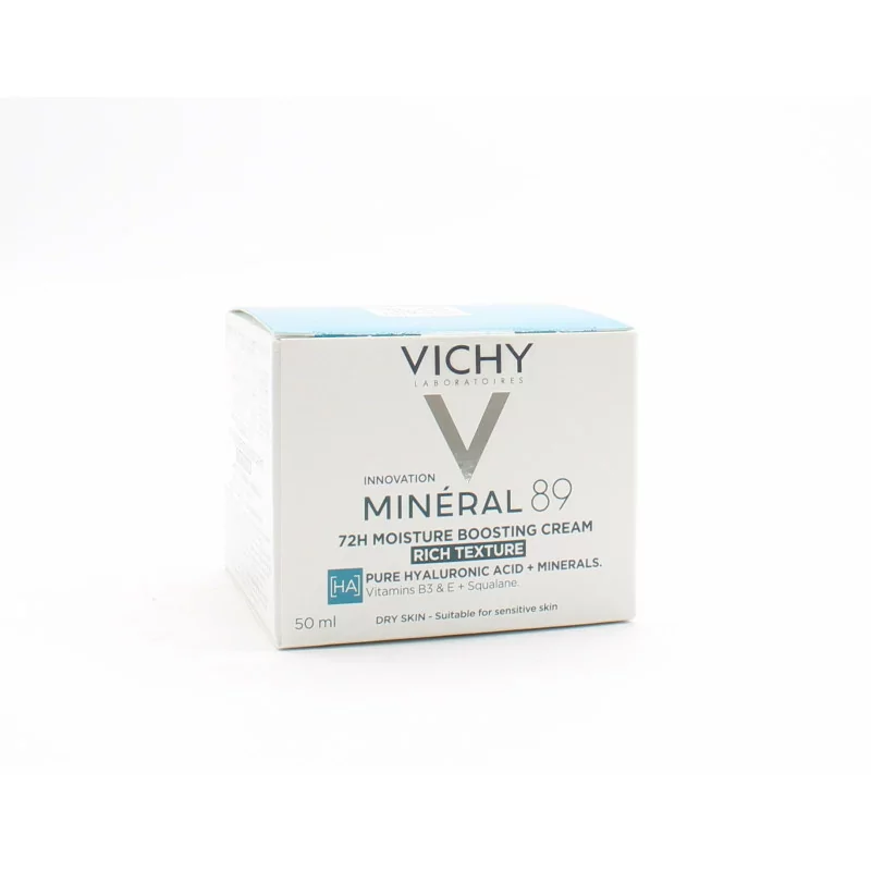 Vichy Minéral 89 Crème Riche Boost d'Hydratation 72h 50ml