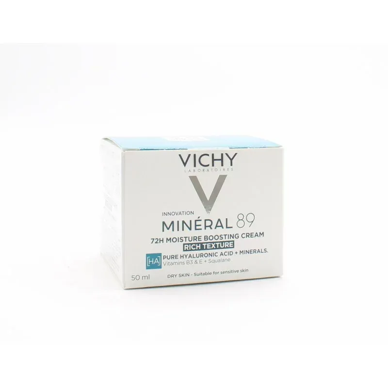 Vichy Minéral 89 Crème Riche Boost d'Hydratation 72h 50ml