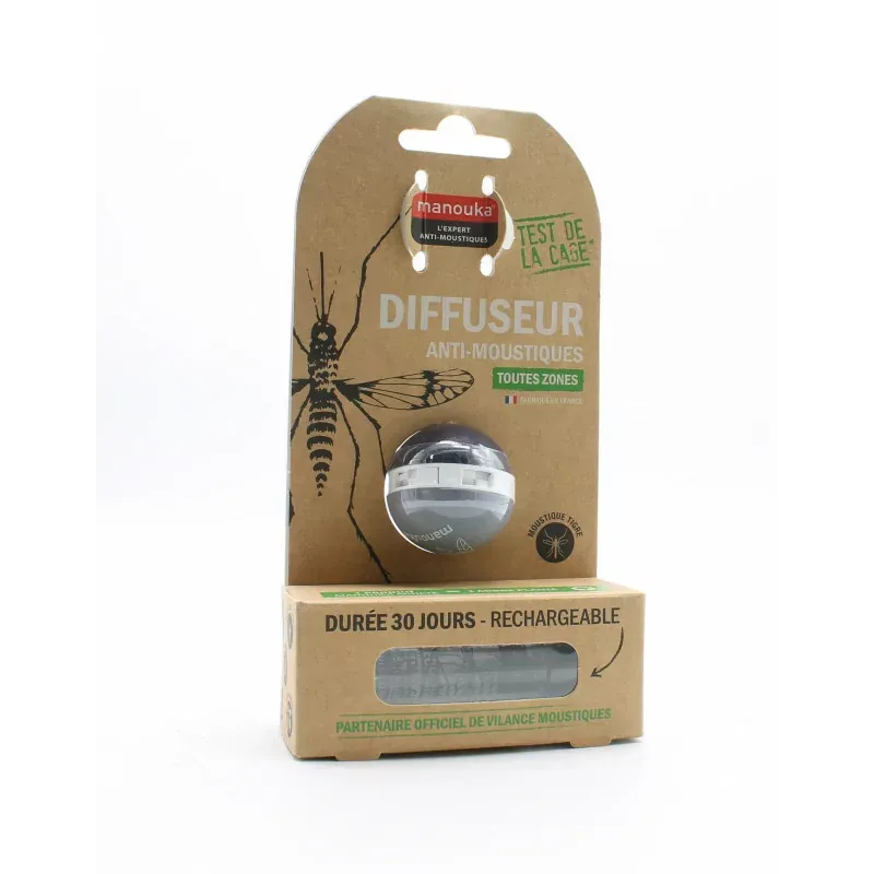 Manouka Diffuseur Anti-moustiques Noir