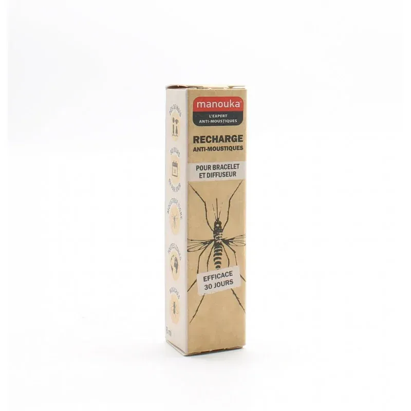 Manouka Recherche Anti-moustiques Bracelet et Diffuseur 6ml