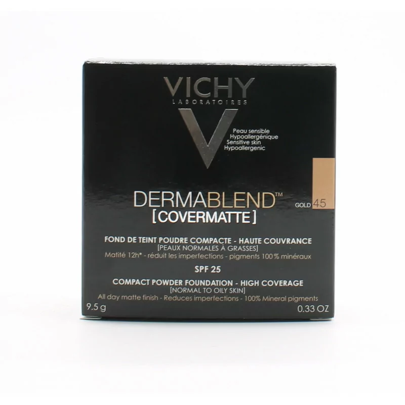 Vichy Dermablend Covermatte Fond de Teint Poudre Compact Gold 45
