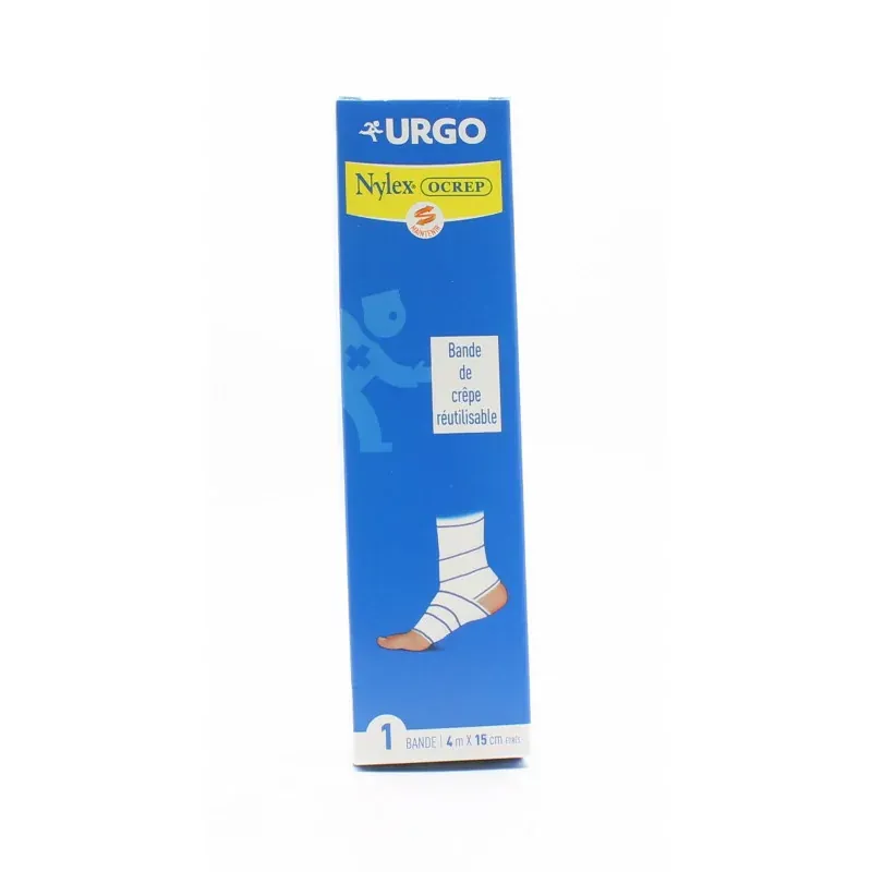 Urgo Nylex Ocrep Bande de Crêpe Réutilisable 4mX15cm - Univers Pharmacie
