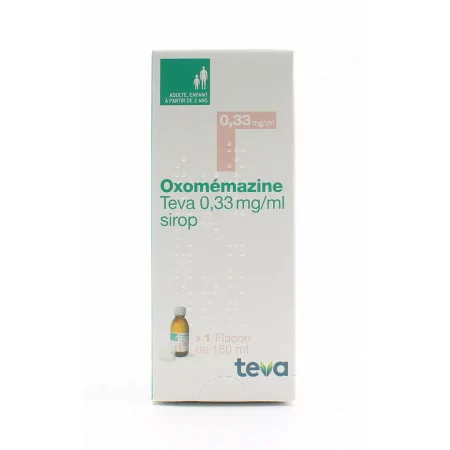 Oxomémazine Teva 0,33mg/ml Sirop 150ml