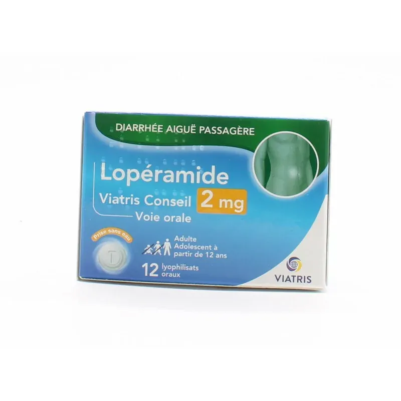 Lopéramide Viatris Conseil 2mg 12 lyophilisats oraux