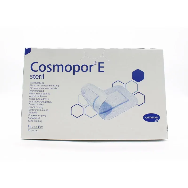 Cosmopor E Steril Pansement Couvrant Adhésif 15cmX9cm X10
