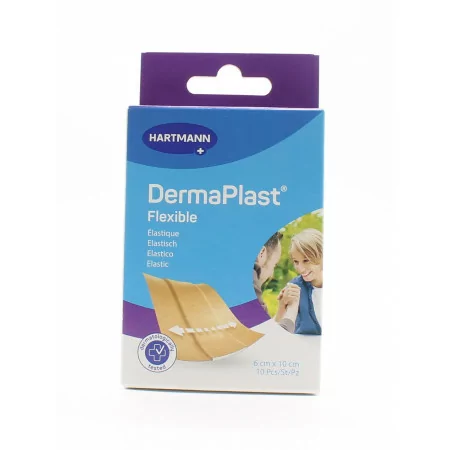 Hartmann DermaPlast Flexible Pansement 6cmX10cm X10