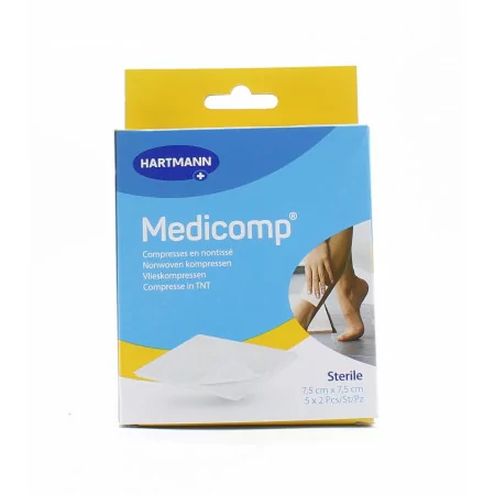 Hartmann Medicomp Compresses en Nontissé 7,5X7,5cm 5X2 pièces