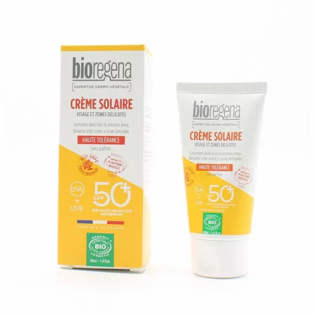 Bioregena Crème Solaire Visage et Zones Délicates SPF50+ 40ml
