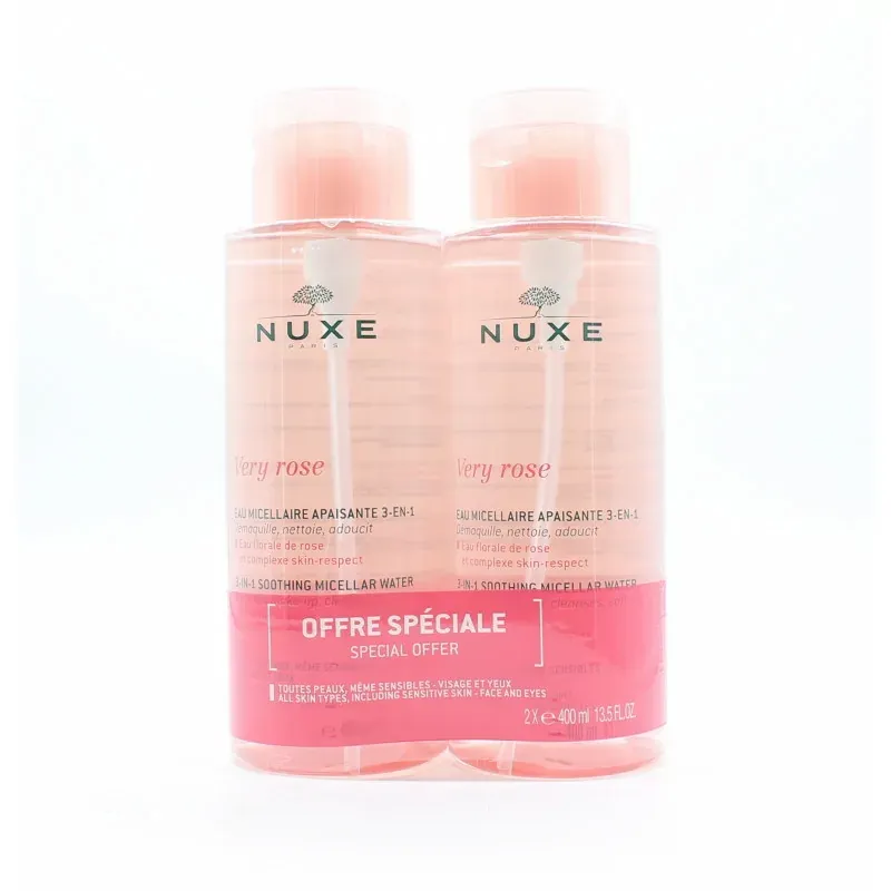Nuxe Very Rose Eau Micellaire Apaisante 3en1 2X400ml
