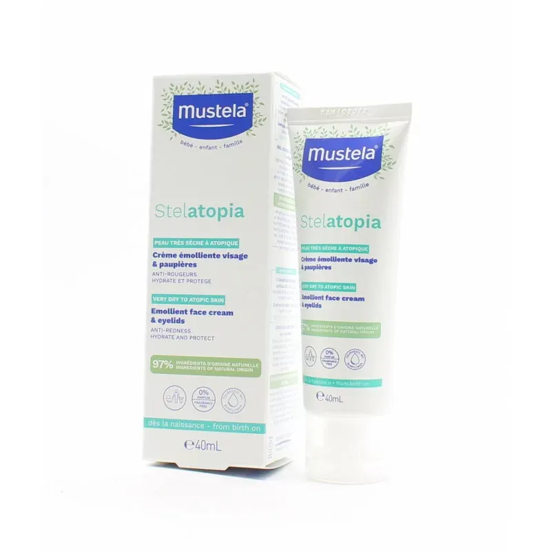 Mustela Stelatopia Crème Émolliente Visage 40ml