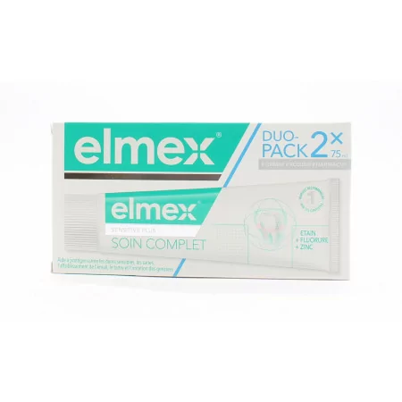 Elmex Sensitive Plus Soin Complet Dentifrice 2X75ml
