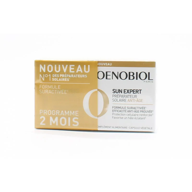 Oenobiol Sun Expert Préparateur Solaire Anti-âge 2X30 capsules - Univers Pharmacie