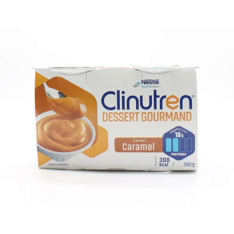 Clinutren Dessert Gourmand Saveur Caramel 4X200g - Univers Pharmacie