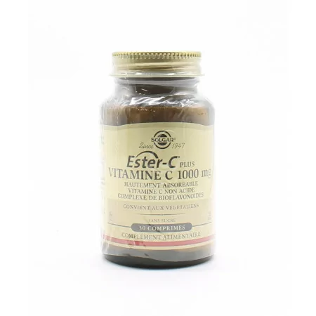 Solgar Ester-C Plus Vitamine C 1000mg 30 comprimés - Univers Pharmacie
