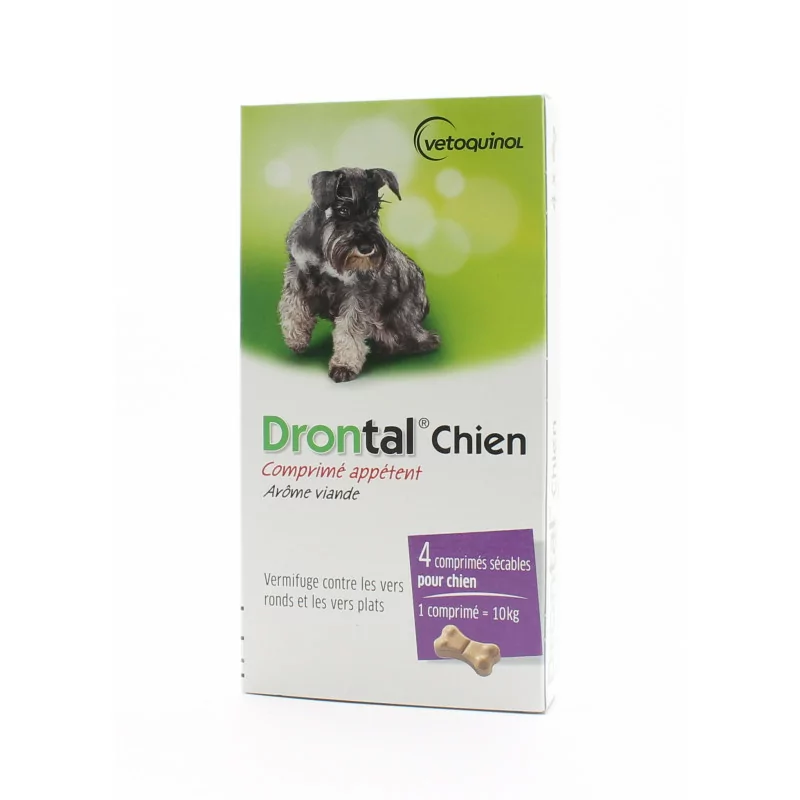 Drontal Chien 4 comprimés sécables - Univers Pharmacie