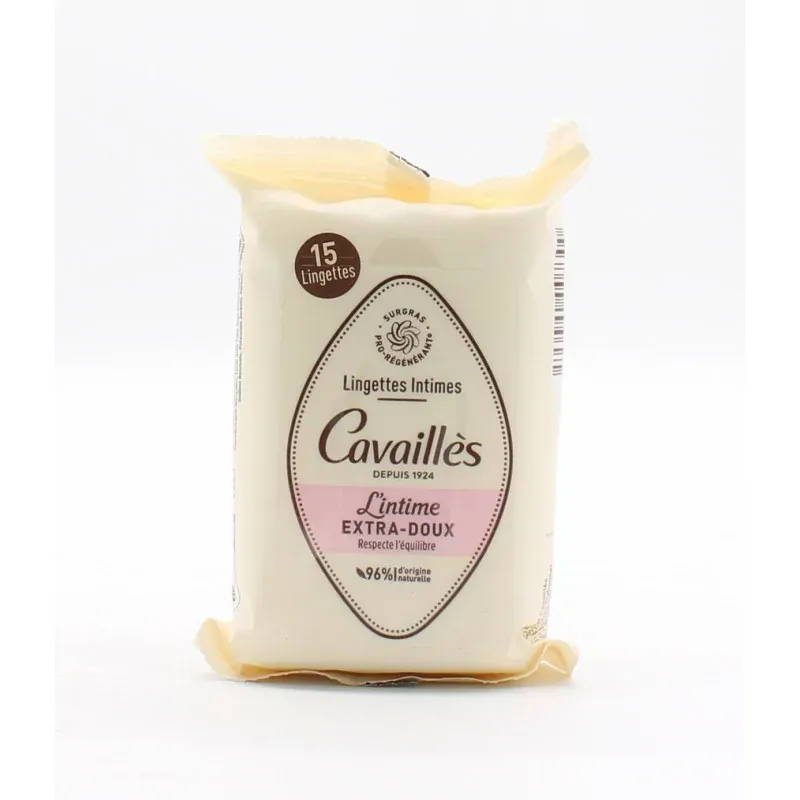 Rogé Cavailles Lingettes L'Intimes Extra-doux X15 - Univers Pharmacie