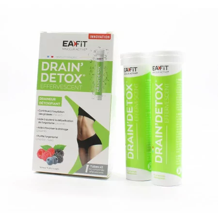 EaFit Minceur Active Drain'Detox 2X30 comprimés effervescents - Univers Pharmacie