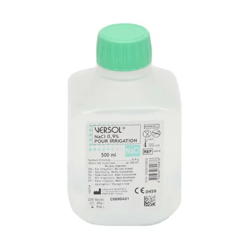 Versol NaCl sérum physiologique pour irrigation 500ml - Univers Pharmacie