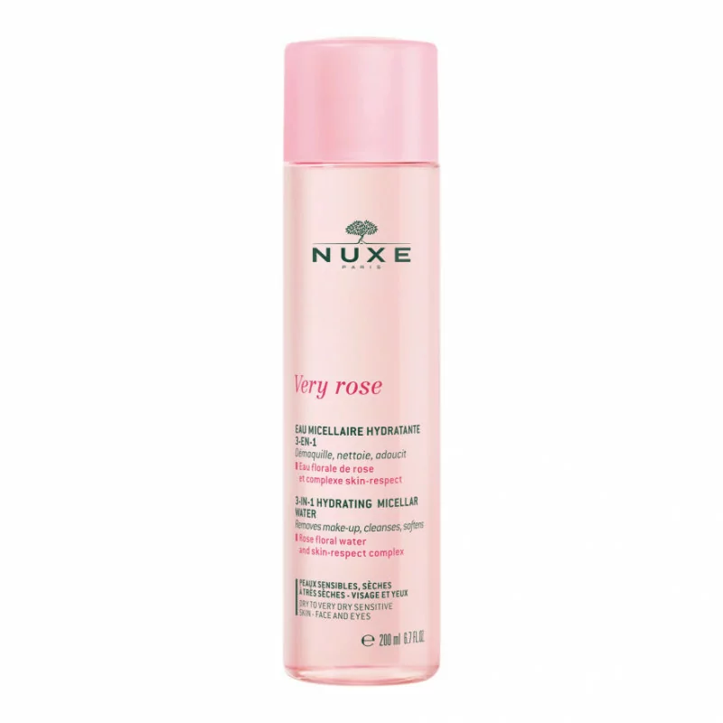 Nuxe Very Rose Eau Micellaire Hydratante 3en1 200ml - Univers Pharmacie