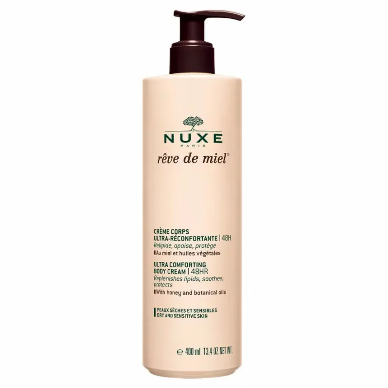 Nuxe Rêve de Miel Crème Corps Ultra-réconfortante 48H 400ml - Univers Pharmacie